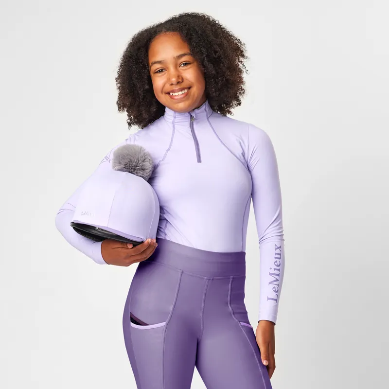 LeMieux Young Rider Base Layer - Wisteria-3